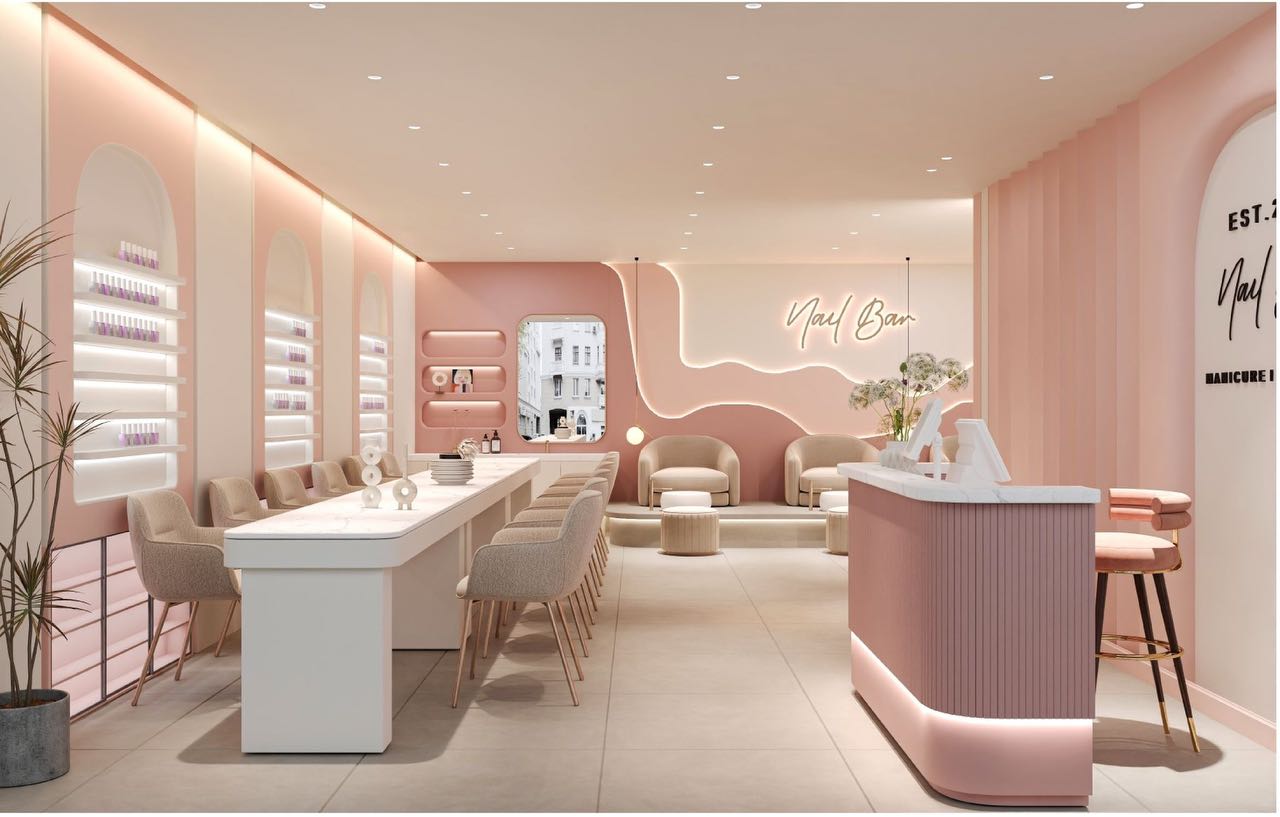 Nagelarbeitsplätze in der Nail Bar Kassel